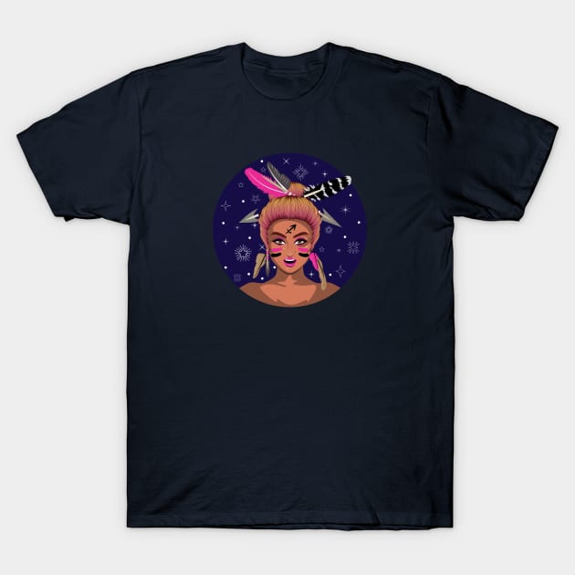 Sagittarius girl T-Shirt by AnnArtshock